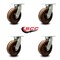 Service Caster 8 Inch Extra Heavy Duty High Temp Phenolic Wheel Swivel Top Plate Caster, 4PK SCC-KP92S830-PHRHT-4 - alternate 3